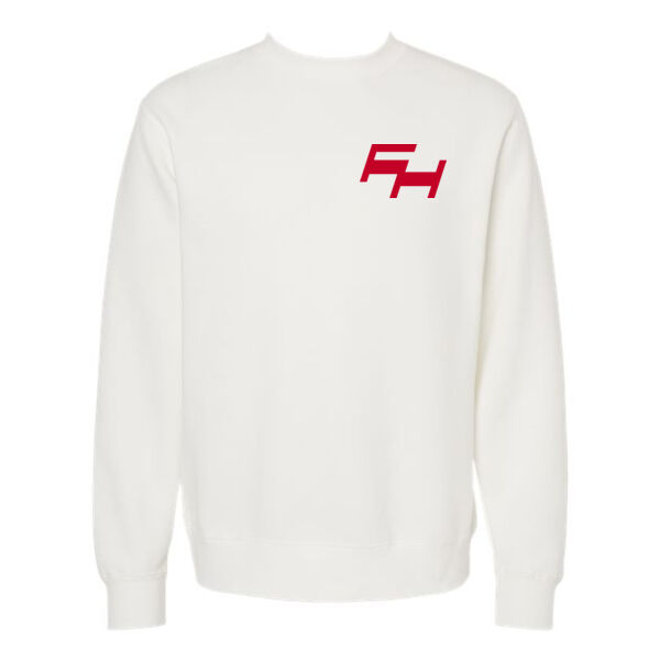 Independent Trading Co. Midweight Pigment Dyed Crewneck Sweatshirt - Printed Logos Thumbnail