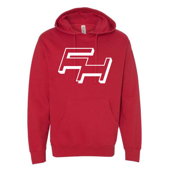 Independent Trading Co. Midweight Hooded Sweatshirt - Printed Logo Thumbnail