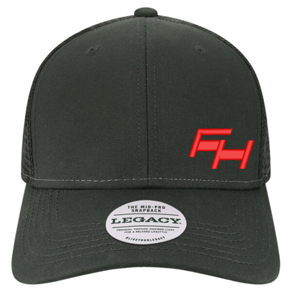 Legacy Mid-Pro Snapback Trucker Cap - Embroidered Logo Thumbnail