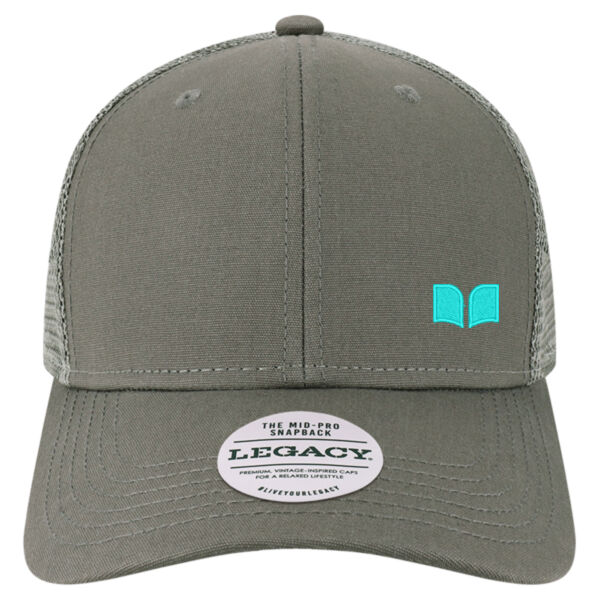 Legacy Mid-Pro Snapback Trucker Cap - Embroidered Logo Thumbnail