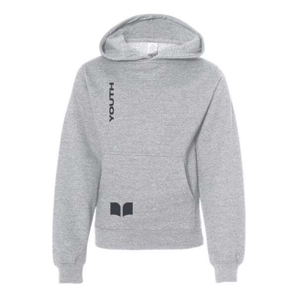 Independent Trading Co. Youth Midweight Hooded Sweatshirt - Printed Logos Thumbnail