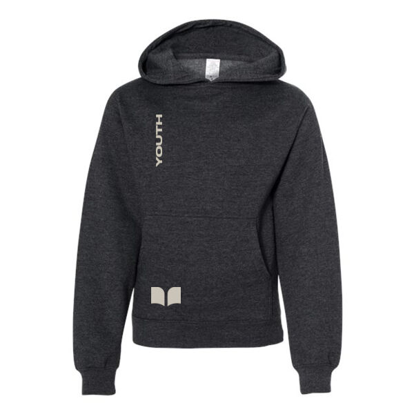 Independent Trading Co. Youth Midweight Hooded Sweatshirt - Printed Logos Thumbnail