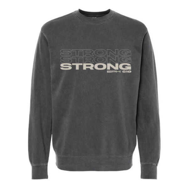 Independent Trading Co. Midweight Pigment Dyed Crewneck Sweatshirt - Printed Logo Thumbnail