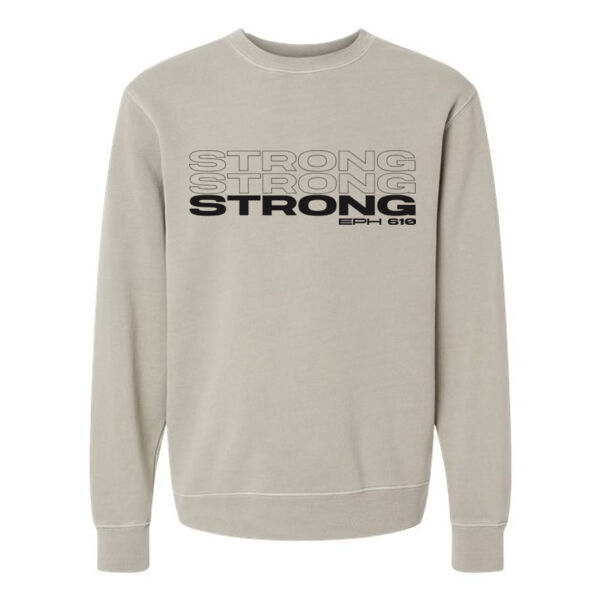 Independent Trading Co. Midweight Pigment Dyed Crewneck Sweatshirt - Printed Logo Thumbnail