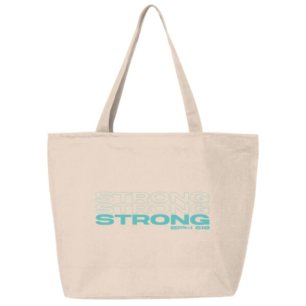 Q-Tees - 25L Zippered Tote - Printed Logo Thumbnail