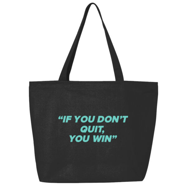 Q-Tees - 25L Zippered Tote - Printed Logo Thumbnail