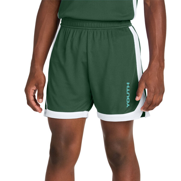 Sport-Tek Youth Rival Basketball 5" Short - Printed Logo Thumbnail