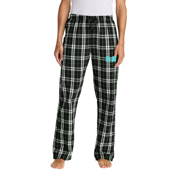 District Women's Flannel Plaid Pant - Printed Logo Thumbnail