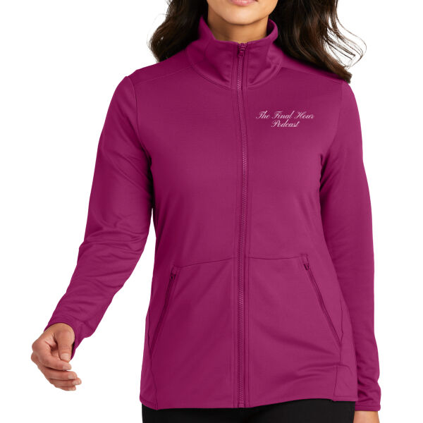 Port Authority Women's Accord Stretch Fleece Full-Zip - Embroidered Logo Thumbnail