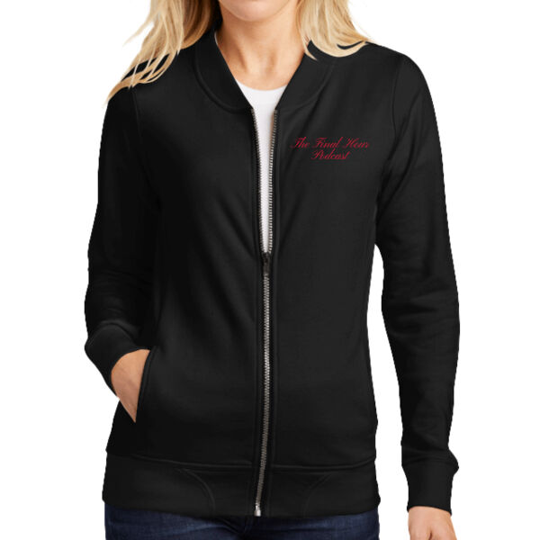 Sport-Tek Women's Lightweight French Terry Bomber - Embroidered Logo Thumbnail