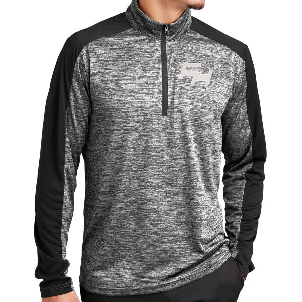 Sport-Tek PosiCharge Electric Heather Colorblock 1/4-Zip Pullover - Embroidered Logo Thumbnail