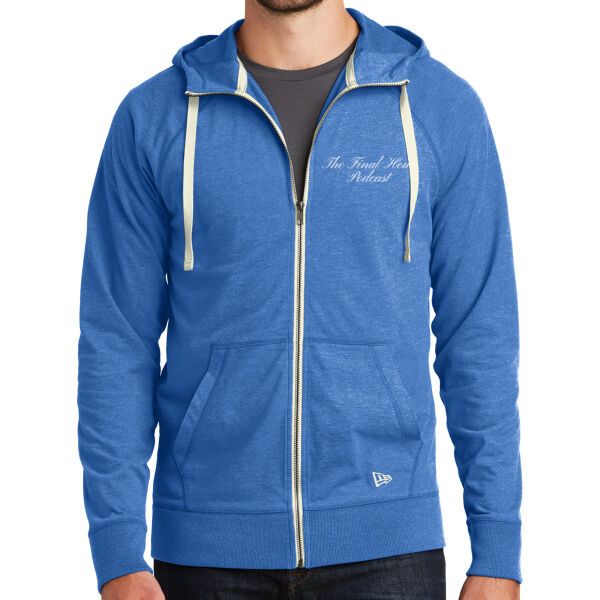 New Era Sueded Cotton Blend Full-Zip Hoodie - Printed Logo Thumbnail