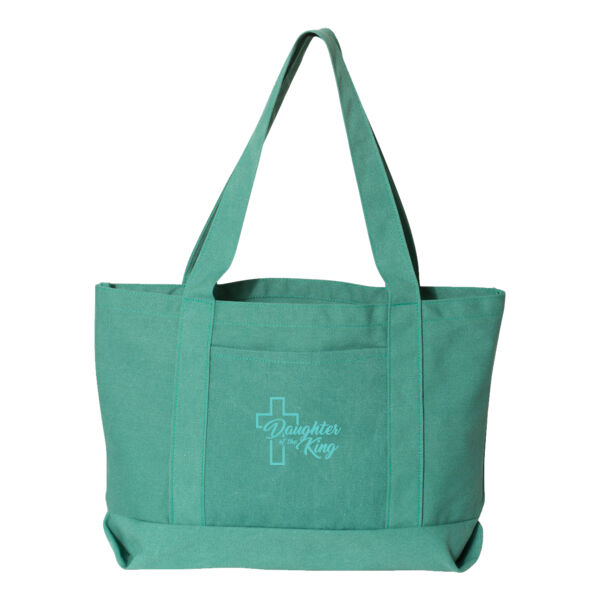 Liberty Bags - Seaside Cotton Pigment Dyed Resort Tote - Embroidered Logo Thumbnail