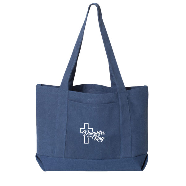 Liberty Bags - Seaside Cotton Pigment Dyed Resort Tote - Embroidered Logo Thumbnail