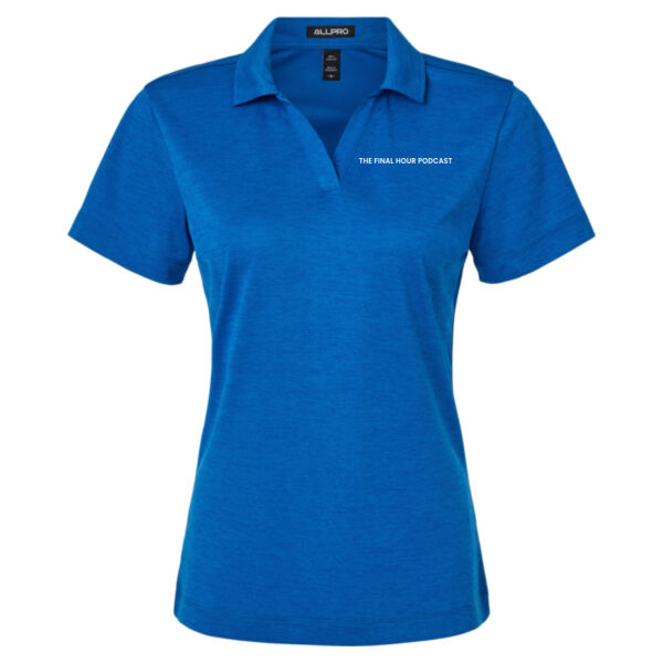 AllPro - Women's Pro-Lock Performance Melange Polo - Embroidered Logo Thumbnail