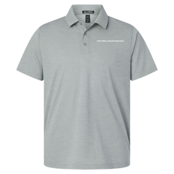 AllPro - Men's Pro-Lock Performance Melange Polo - Embroidered Llogo Thumbnail
