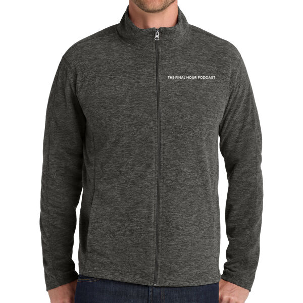 Port Authority - Heather Microfleece Full-Zip Jacket - Embroidered Logo Thumbnail
