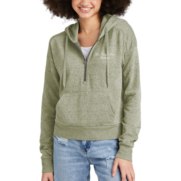 District - Women's Perfect Tri Fleece 1/2-Zip Pullover - Printed Logo Thumbnail