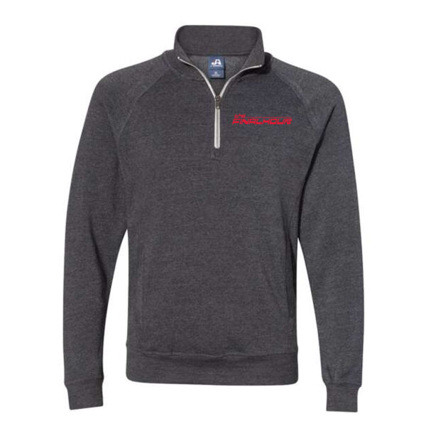 J. America - Men's Triblend Quarter-Zip Sweatshirt - Embroidered Logo Thumbnail