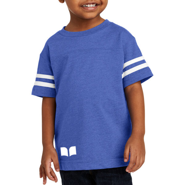 Rabbit Skins™ Toddler Football Fine Jersey Tee - Printed Logos Thumbnail