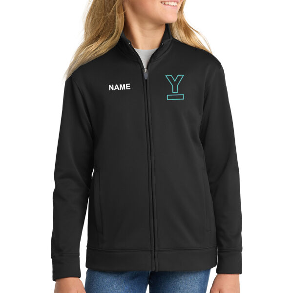 Sport-Tek® Youth Sport-Wick® Fleece Full-Zip Jacket || EAGLE - Embroidered Logo **Add Name For $5** Thumbnail