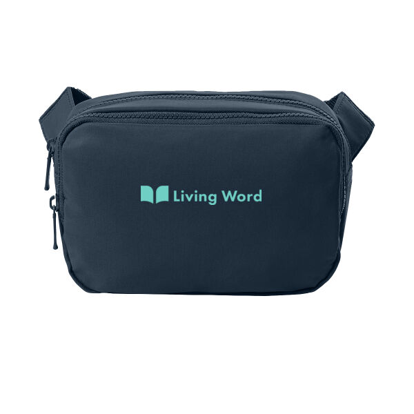 Port Authority® Matte Dual-Compartment Crossbody - Embroidered Logo Thumbnail