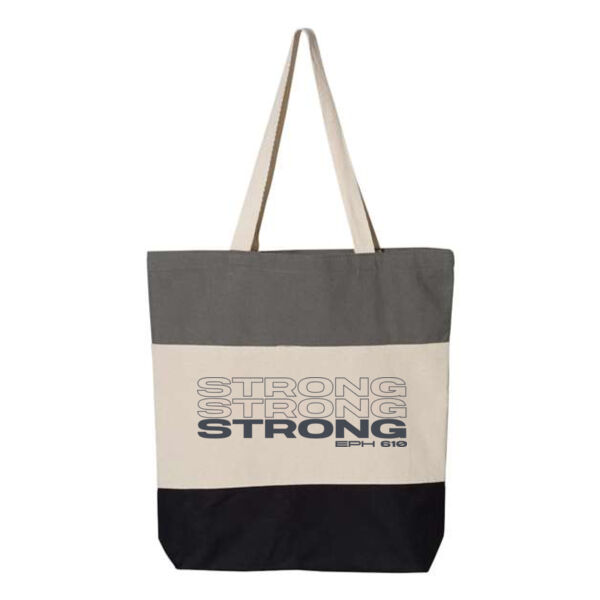 Q-Tees - 11L Tri-Color Tote - Printed Logos Thumbnail