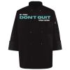 Ten Pearl Button Black Chef Coat Thumbnail
