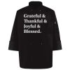 Ten Pearl Button Black Chef Coat Thumbnail