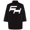 Ten Pearl Button Black Chef Coat Thumbnail