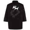 Ten Pearl Button Black Chef Coat Thumbnail