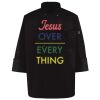 Ten Pearl Button Black Chef Coat Thumbnail