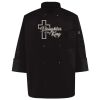 Ten Pearl Button Black Chef Coat Thumbnail