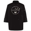 Ten Pearl Button Black Chef Coat Thumbnail